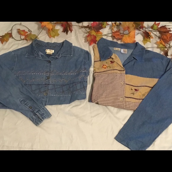 bobbie brooks denim shirts